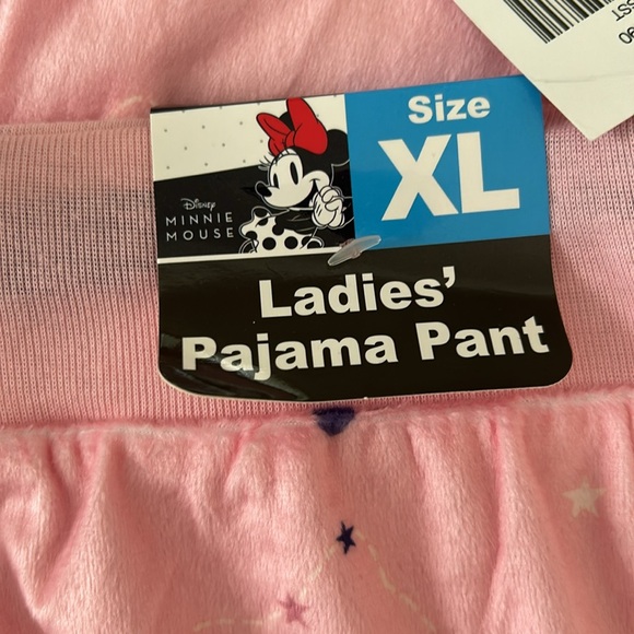Disney soft brushed feel Pink Minnie Mouse Pajama bottoms. Size various. NWT. - Picture 4 of 7
